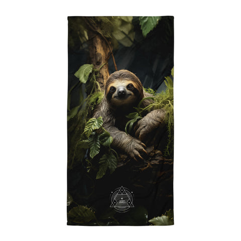 Sloth Spirit Animal Lightweight Beach Towel
