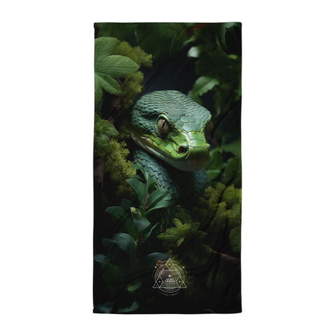 Snake Spirit Animal Lightweight Beach Towel