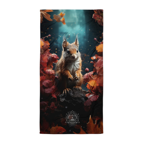 Squirrel Spirit Animal Lightweight Beach Towel