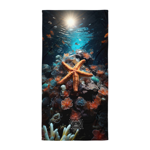 Starfish Spirit Animal Lightweight Beach Towel