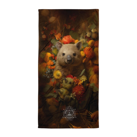 Wombat Spirit Animal Lightweight Beach Towel
