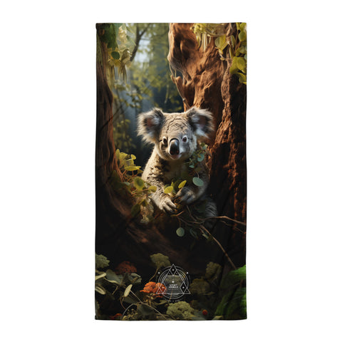 Koala Spirit Animal Lightweight Beach Towel