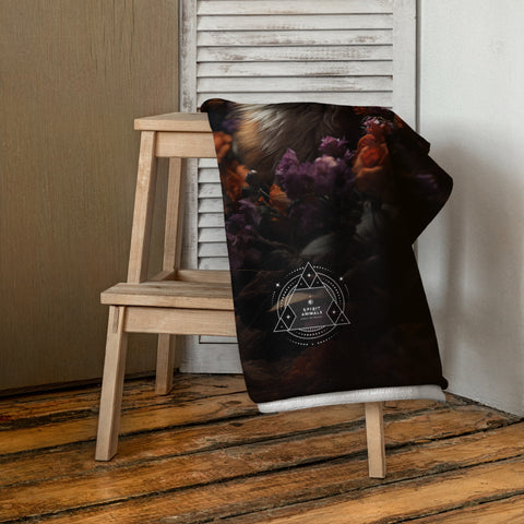 Fox Spirit Animal Lightweight Beach Towel