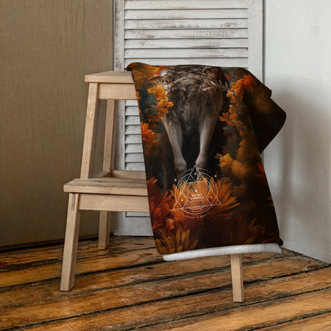 Kangaroo Spirit Animal Lightweight Beach Towel
