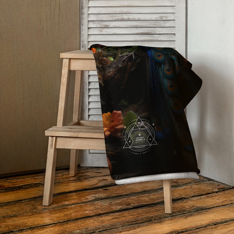 Peacock Spirit Animal Lightweight Beach Towel