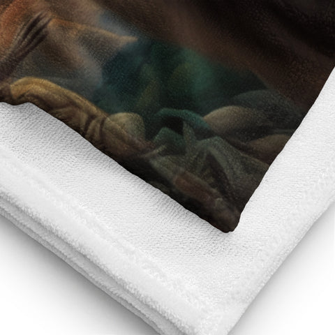 White Buffalo Calf Woman Goddess Lightweight Beach Towel