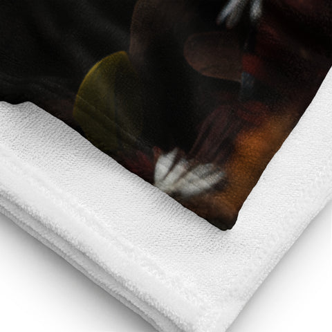 Raccoon Spirit Animal Lightweight Beach Towel