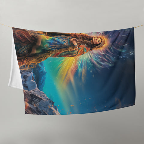 Arnarquagssaq Goddess Throw Blanket