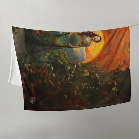 Mau Thuong Ngan Goddess Throw Blanket