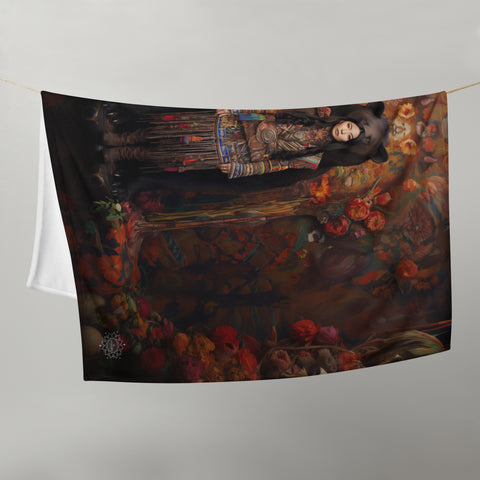 Ungnyeo Goddess Throw Blanket