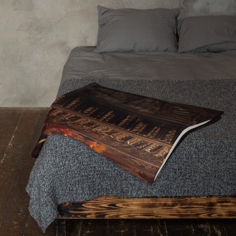 Coatlicue Goddess Throw Blanket