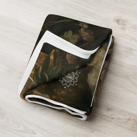 Sahmeran Goddess Throw Blanket