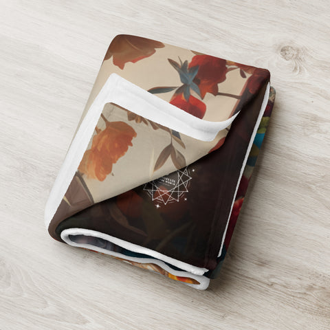 Saraswati Goddess Throw Blanket