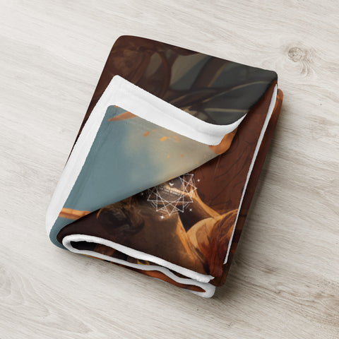 Sekhmet Goddess Throw Blanket