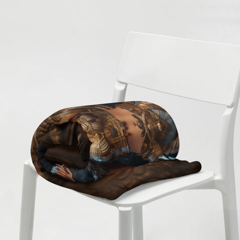 Anat Goddess Throw Blanket