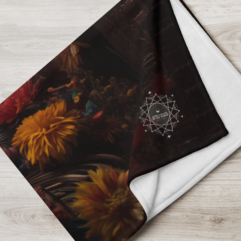 Coatlicue Goddess Throw Blanket