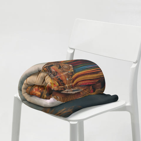 Mbaba Mwana Waresa Goddess Throw Blanket