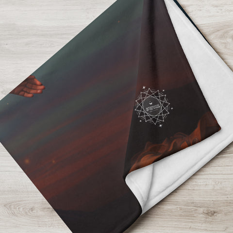 Nuit Goddess Throw Blanket