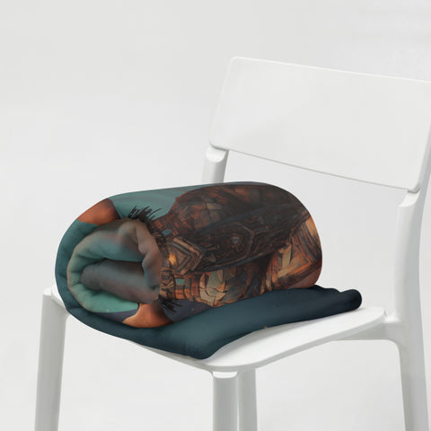 Nuit Goddess Throw Blanket