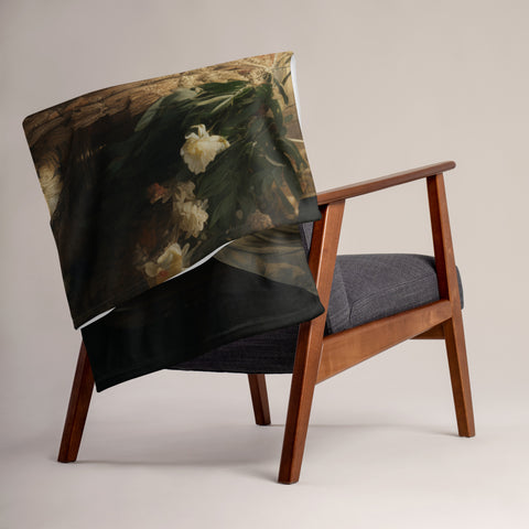 Sahmeran Goddess Throw Blanket