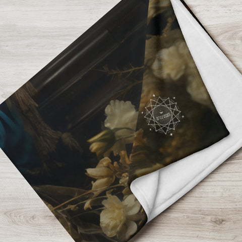 Sahmeran Goddess Throw Blanket
