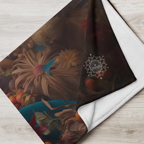 Saraswati Goddess Throw Blanket