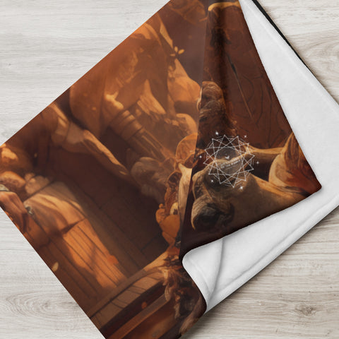 Sekhmet Goddess Throw Blanket