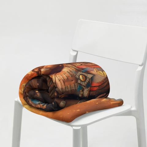 Sekhmet Goddess Throw Blanket