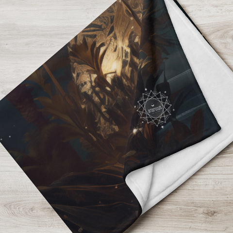 Tanit Goddess Throw Blanket