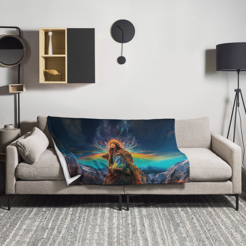 Arnarquagssaq Goddess Throw Blanket