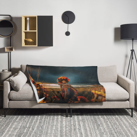 Mbaba Mwana Waresa Goddess Throw Blanket