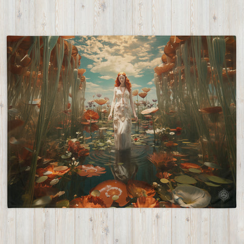 Aine Goddess Throw Blanket