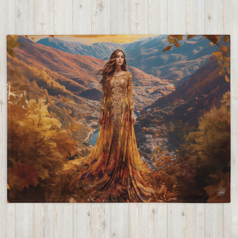 Amalur Goddess Throw Blanket