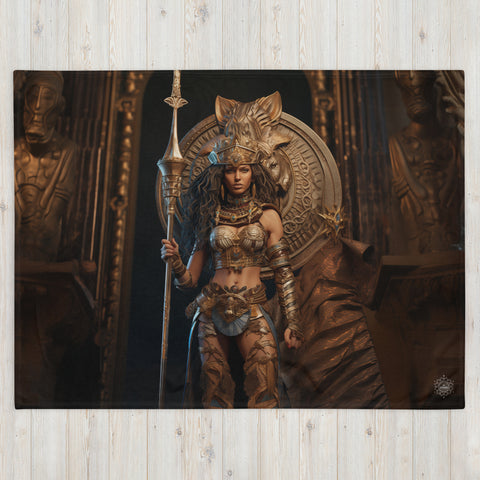 Anat Goddess Throw Blanket