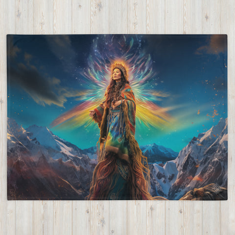 Arnarquagssaq Goddess Throw Blanket