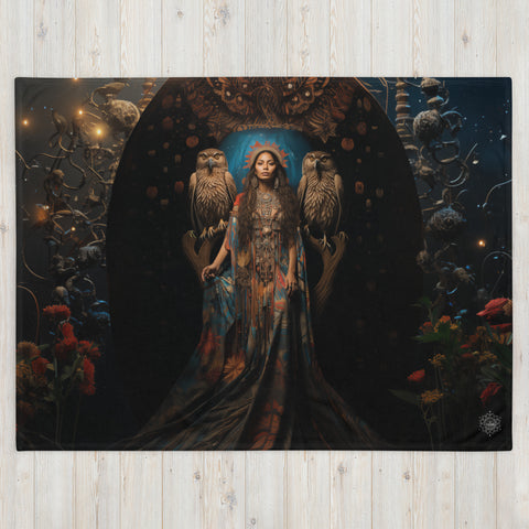 Jaci Goddess Throw Blanket