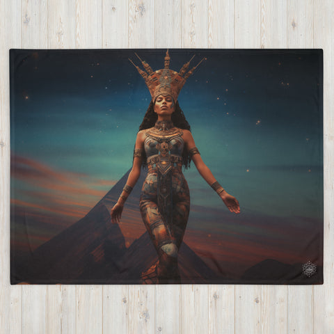 Nuit Goddess Throw Blanket