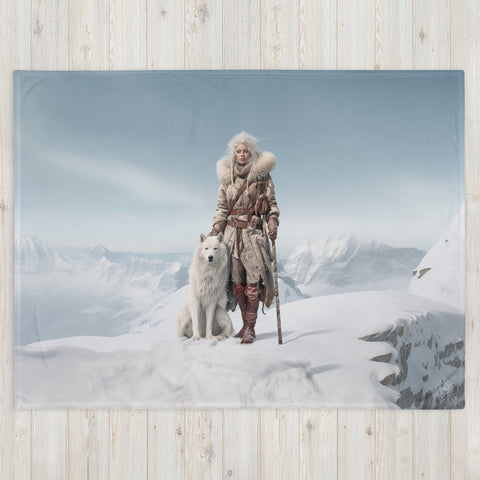 Skadi Goddess Throw Blanket