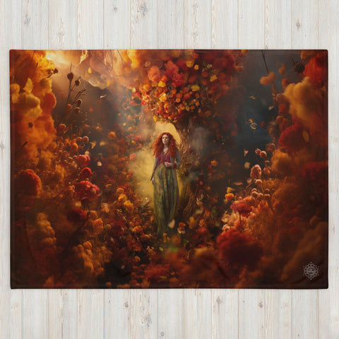 Brigid Goddess Throw Blanket