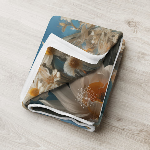 Dewi Danu Goddess Throw Blanket