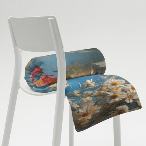 Dewi Danu Goddess Throw Blanket