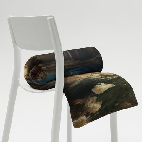 Sahmeran Goddess Throw Blanket