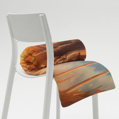 Sekhmet Goddess Throw Blanket