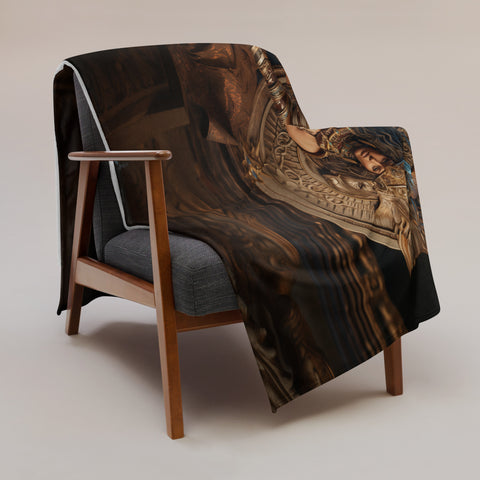 Anat Goddess Throw Blanket