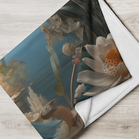 Dewi Danu Goddess Throw Blanket