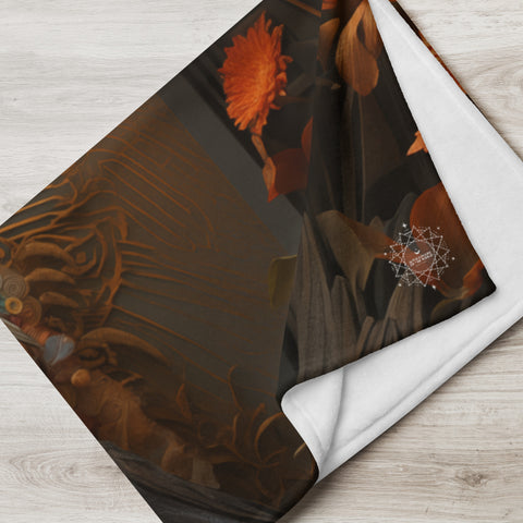 Mami Wata Goddess Throw Blanket