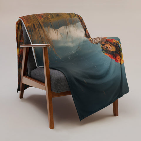 Mbaba Mwana Waresa Goddess Throw Blanket