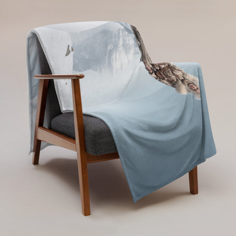 Skadi Goddess Throw Blanket