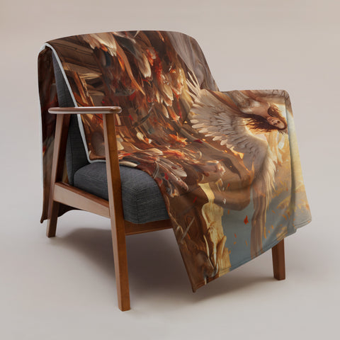 Thesan Goddess Throw Blanket