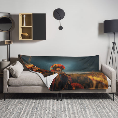 Mbaba Mwana Waresa Goddess Throw Blanket